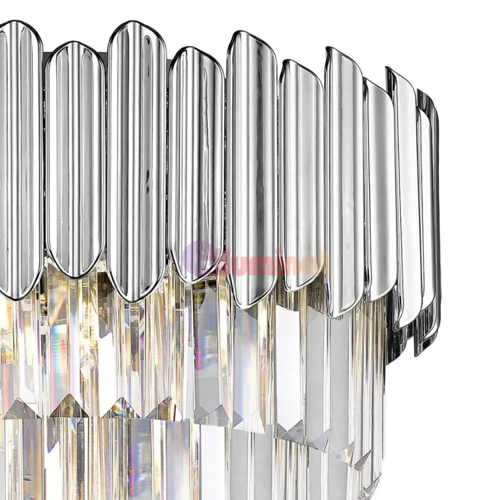 Lustra Cristal 5xE14 Chrome Verano CHROME / CRISTAL Chandeliers