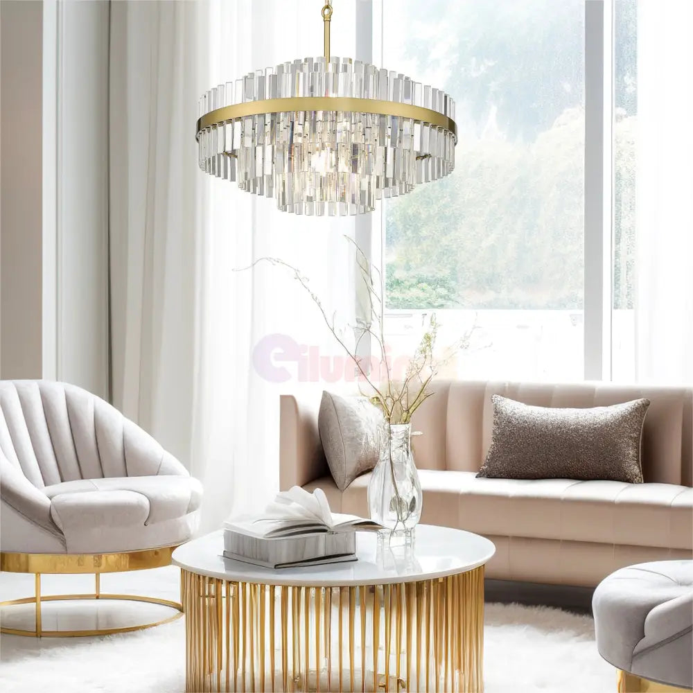 Candelabru Cristal Luxury CONSTANTINOPLE Premium 60cm AURIE / CRISTAL / 60CM Chandeliers Crystal
