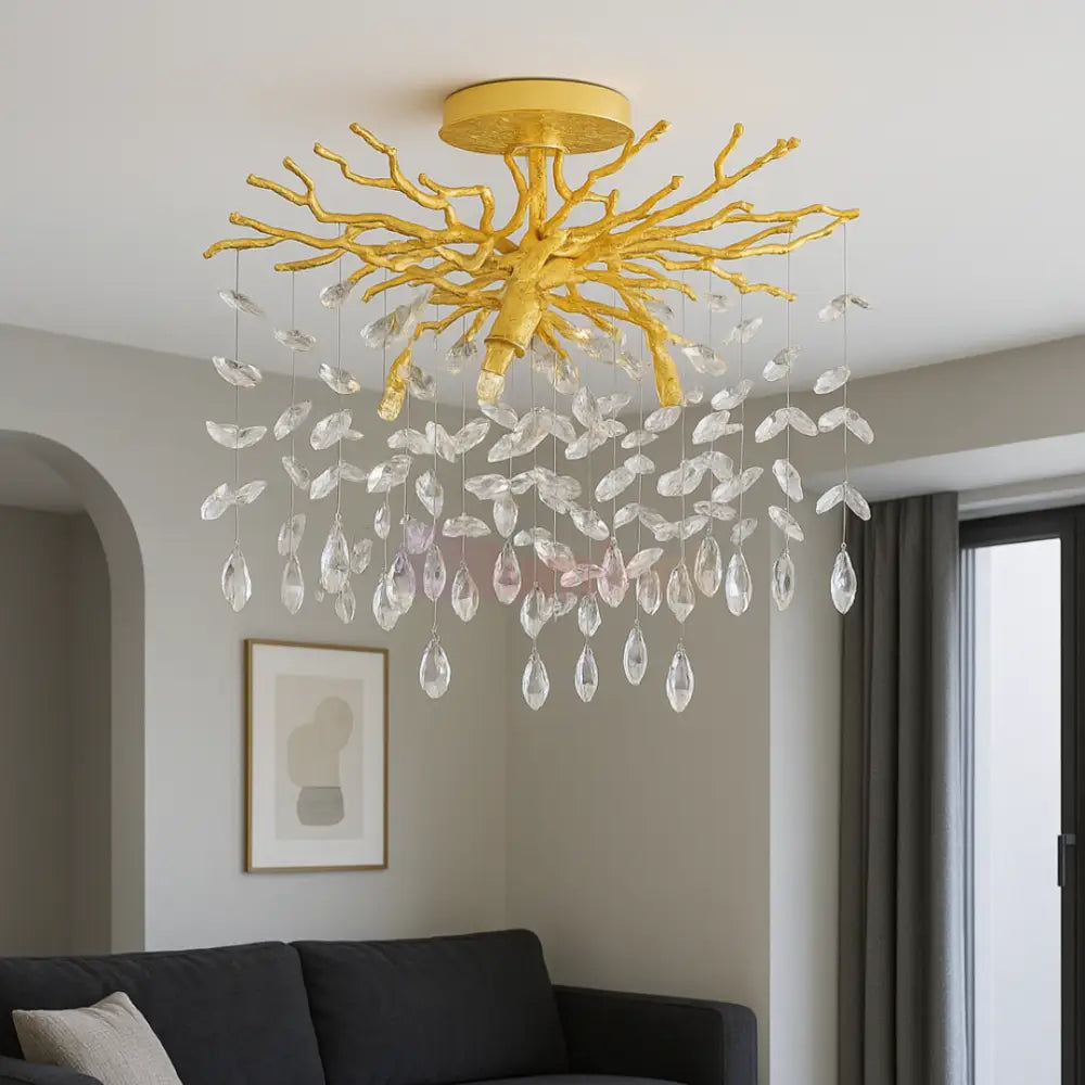 Lustra LED Gold 6XG9 KLARA AURIE / MINIMALIST DESIGN Lighting Fixtures