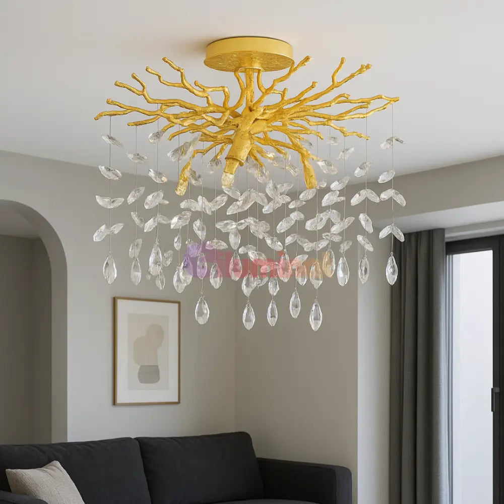 Lustra LED Gold 6XG9 KLARA AURIE / MINIMALIST DESIGN Lighting Fixtures