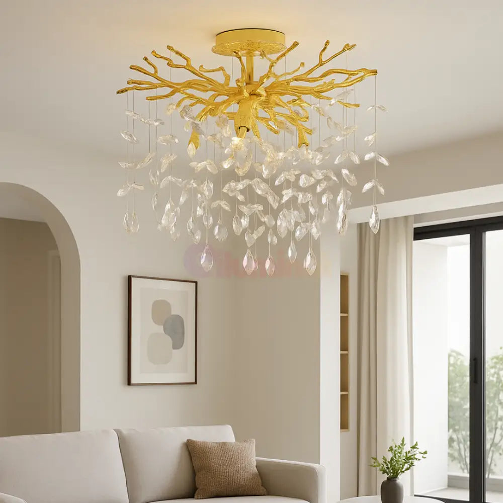 Lustra LED Gold 6XG9 KLARA AURIE / MINIMALIST DESIGN Lighting Fixtures