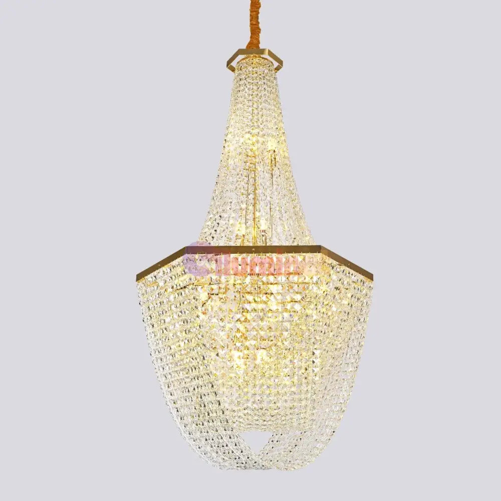 Candelabru Cristal Luxury Golden 115Cm -P82402 Chandeliers Crystal