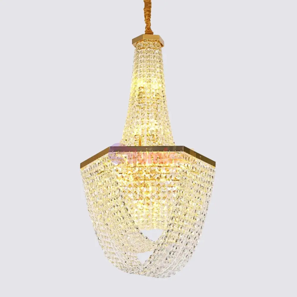 Candelabru Cristal Luxury Golden 115Cm -P82402 Chandeliers Crystal