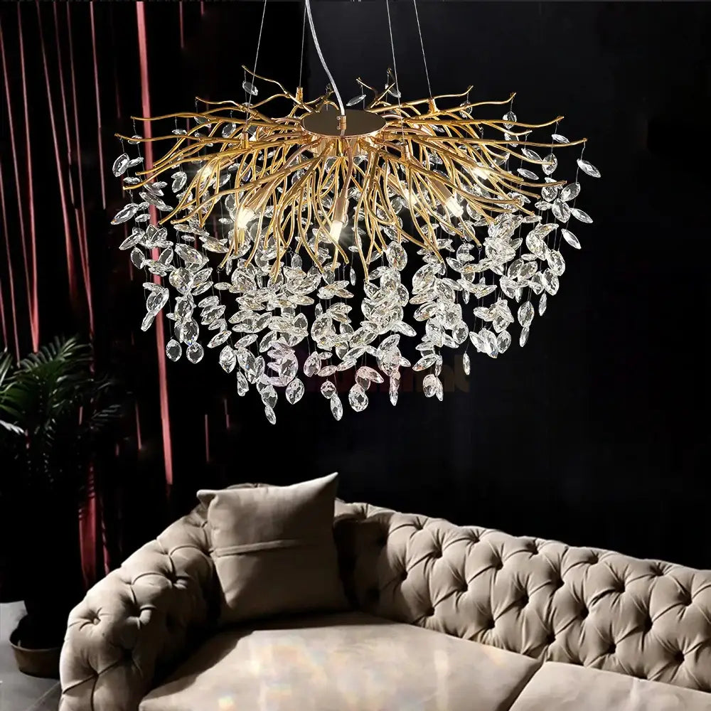 Candelabru Cristal LUXURY Golden Klara Chandeliers Crystal