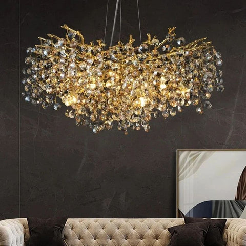 Candelabru Cristal LUXURY Golden SunFlower 601 Resigilat R3