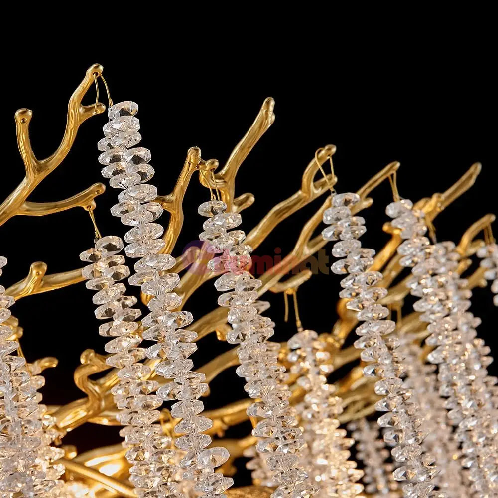 Candelabru Cristal Luxury Golden Willow 100Cm Chandeliers Crystal