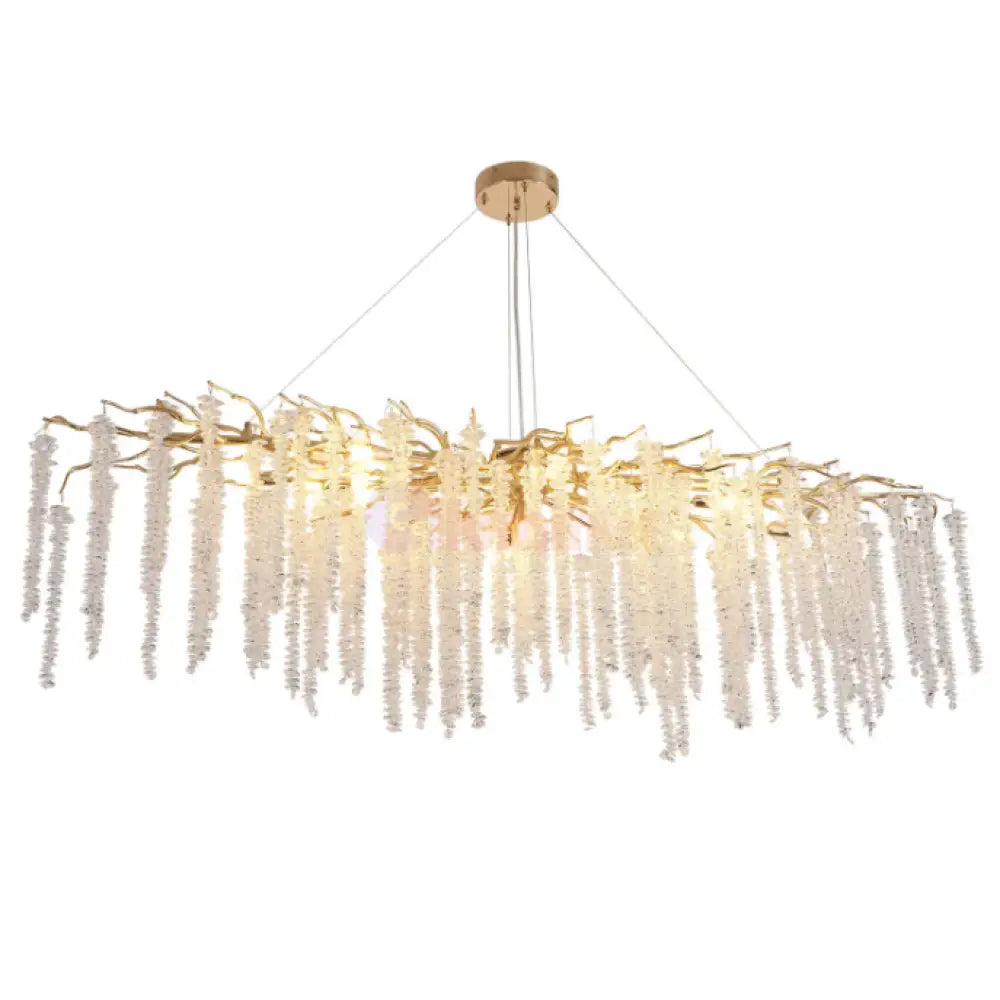 Candelabru Cristal Luxury Golden Willow 120X45 Cm Chandeliers Crystal