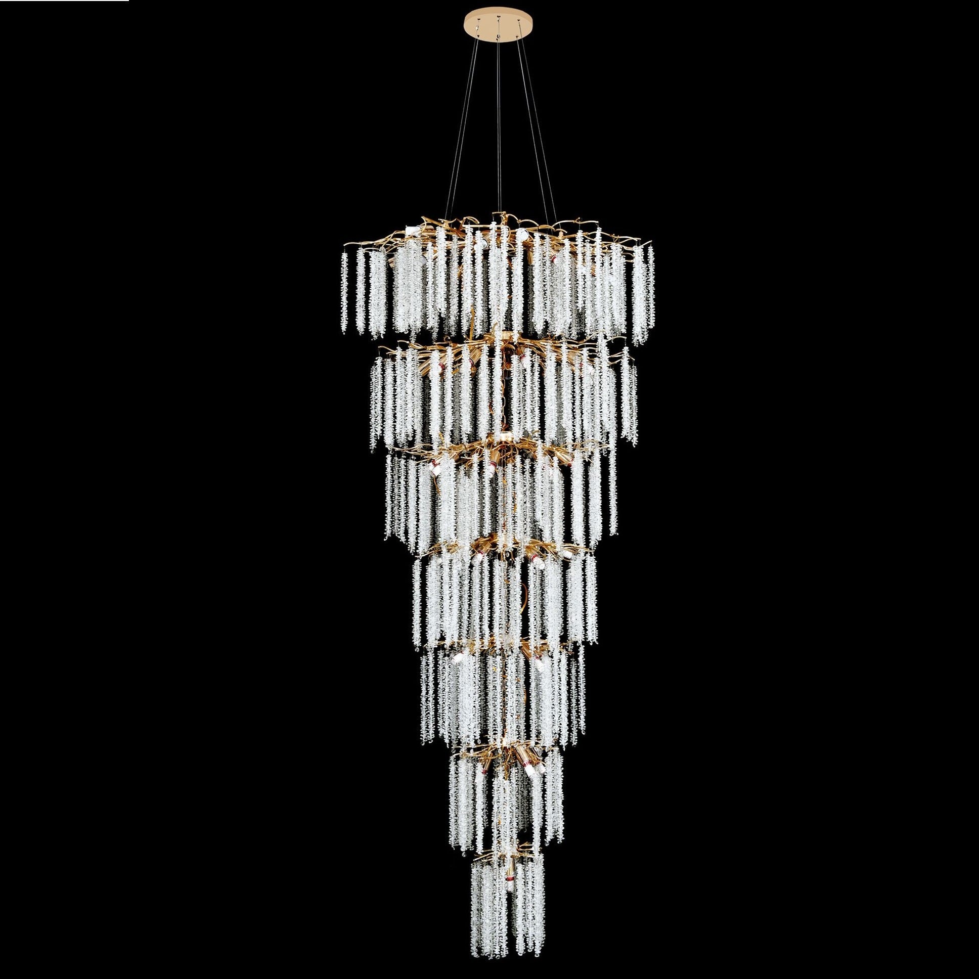 Candelabru LUXURY Golden Willow Gigant 300CM AURIE / 300CM / LUXURY Chandeliers Crystal