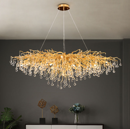 Candelabru Cristal LUXURY Golden Tears 160x50cm Resigilat R3