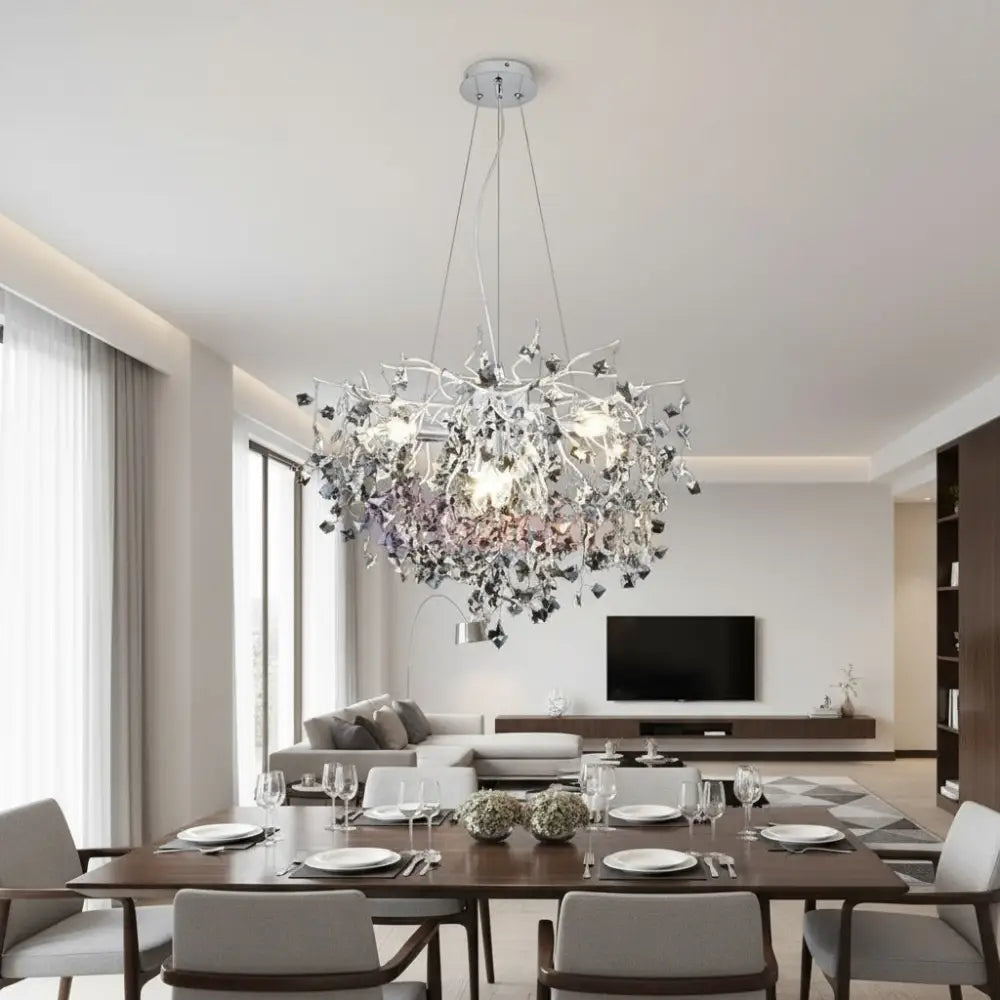 Candelabru Cristal LUXURY Silver SOFT 60x35cm Chandeliers Crystal