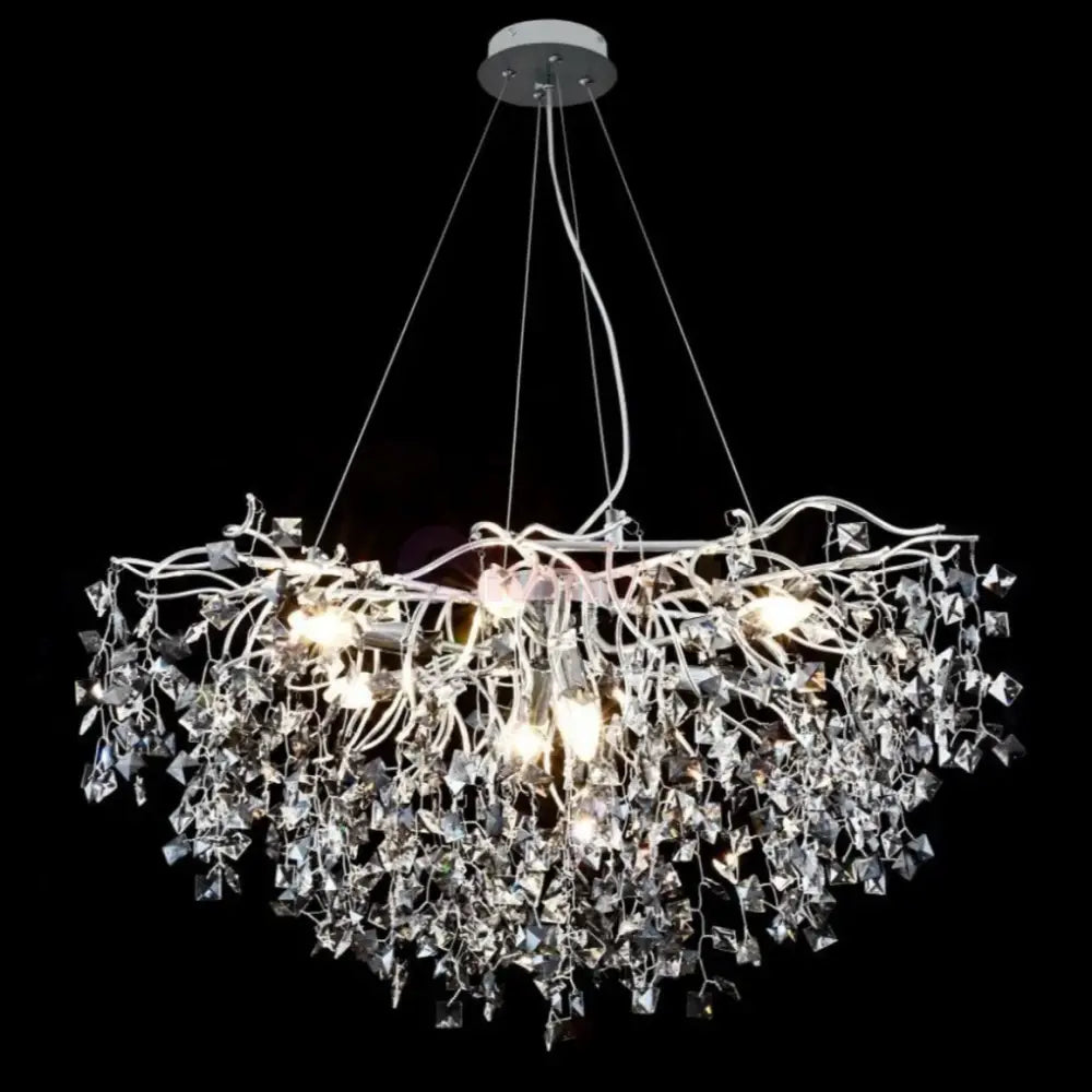 Candelabru Cristal LUXURY Silver SOFT 80x45cm Chandeliers Crystal