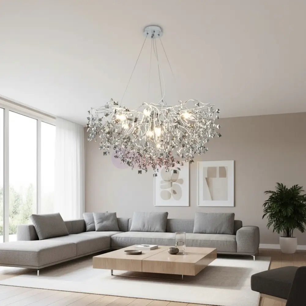 Candelabru Cristal LUXURY Silver SOFT 80x45cm Chandeliers Crystal