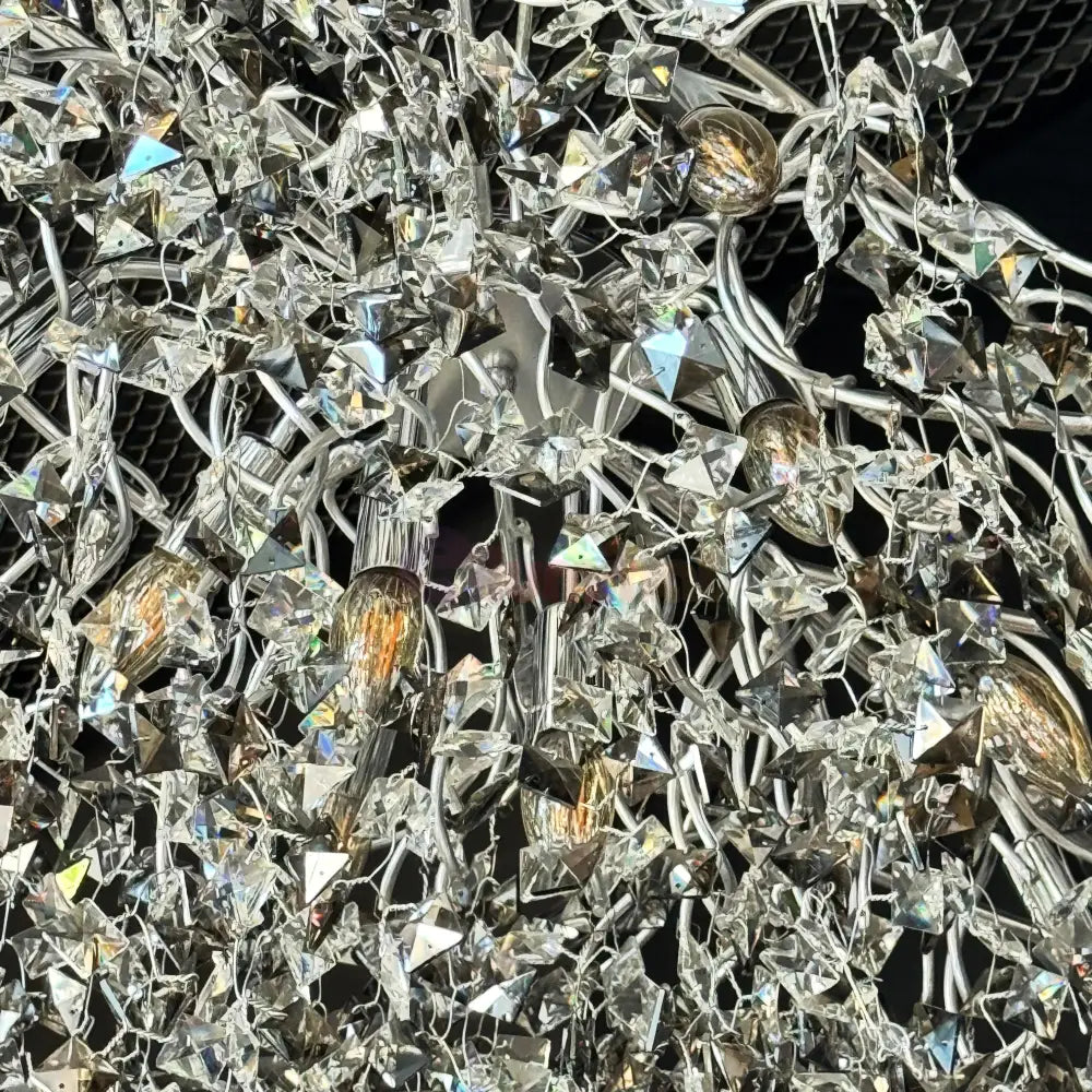 Candelabru Cristal LUXURY Silver SOFT 80x45cm Chandeliers Crystal