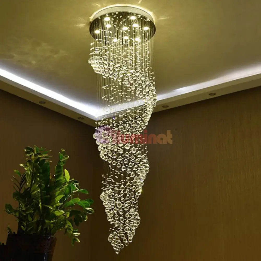 Candelabru Cristal Luxury Vortex 240Cm Chandeliers Crystal