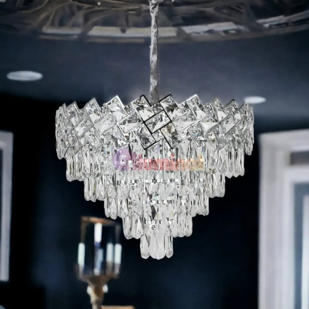 Candelabru Cristal Malli Silver 50Cm Chandeliers Crystal