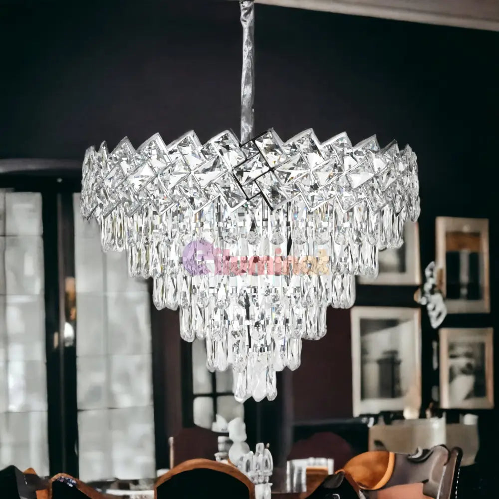 Candelabru Cristal Malli Silver 60Cm Chandeliers Crystal