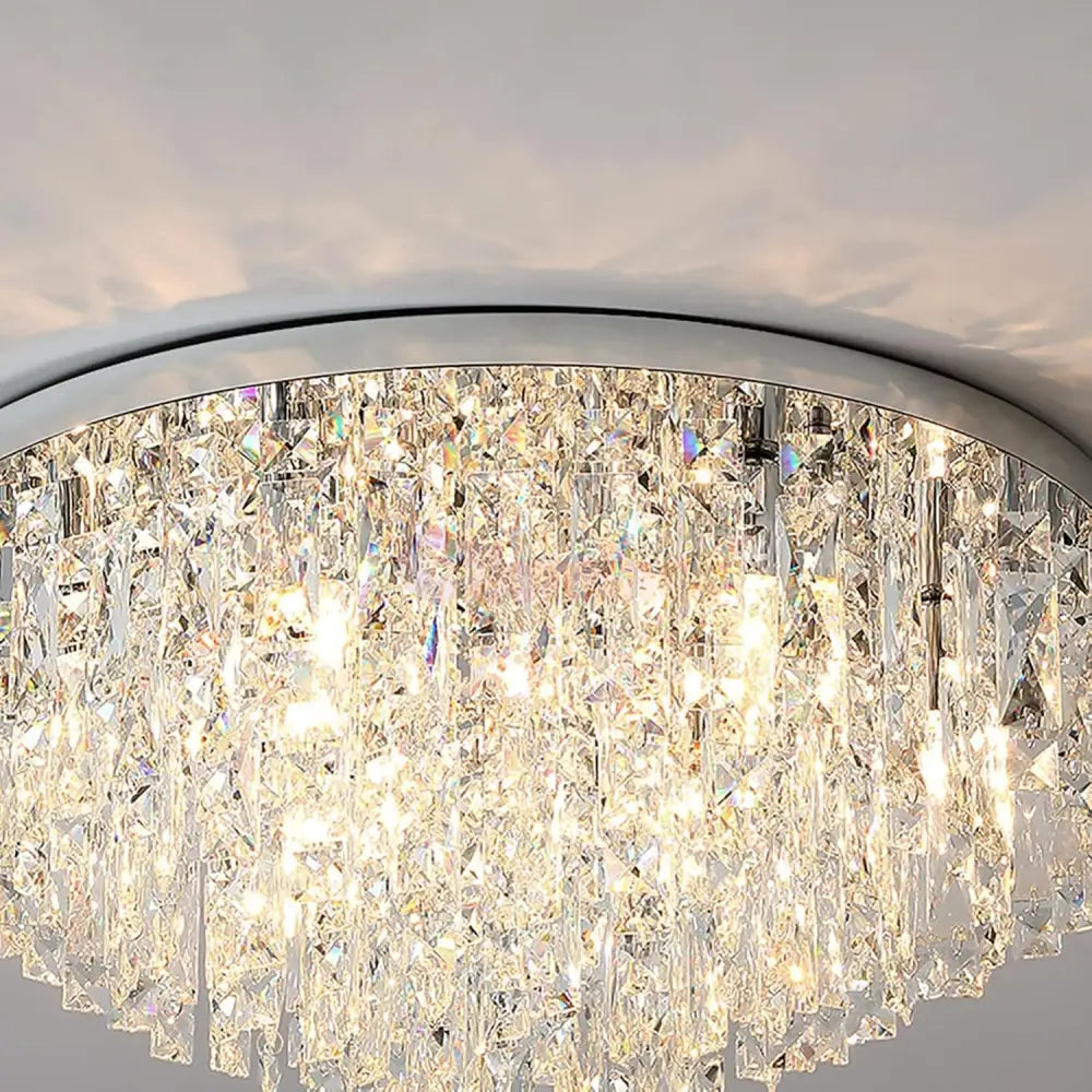 Candelabru Cristal MARY Silver 50cm Telecomanda ARGINTIE / 50CM / CRISTAL Chandeliers