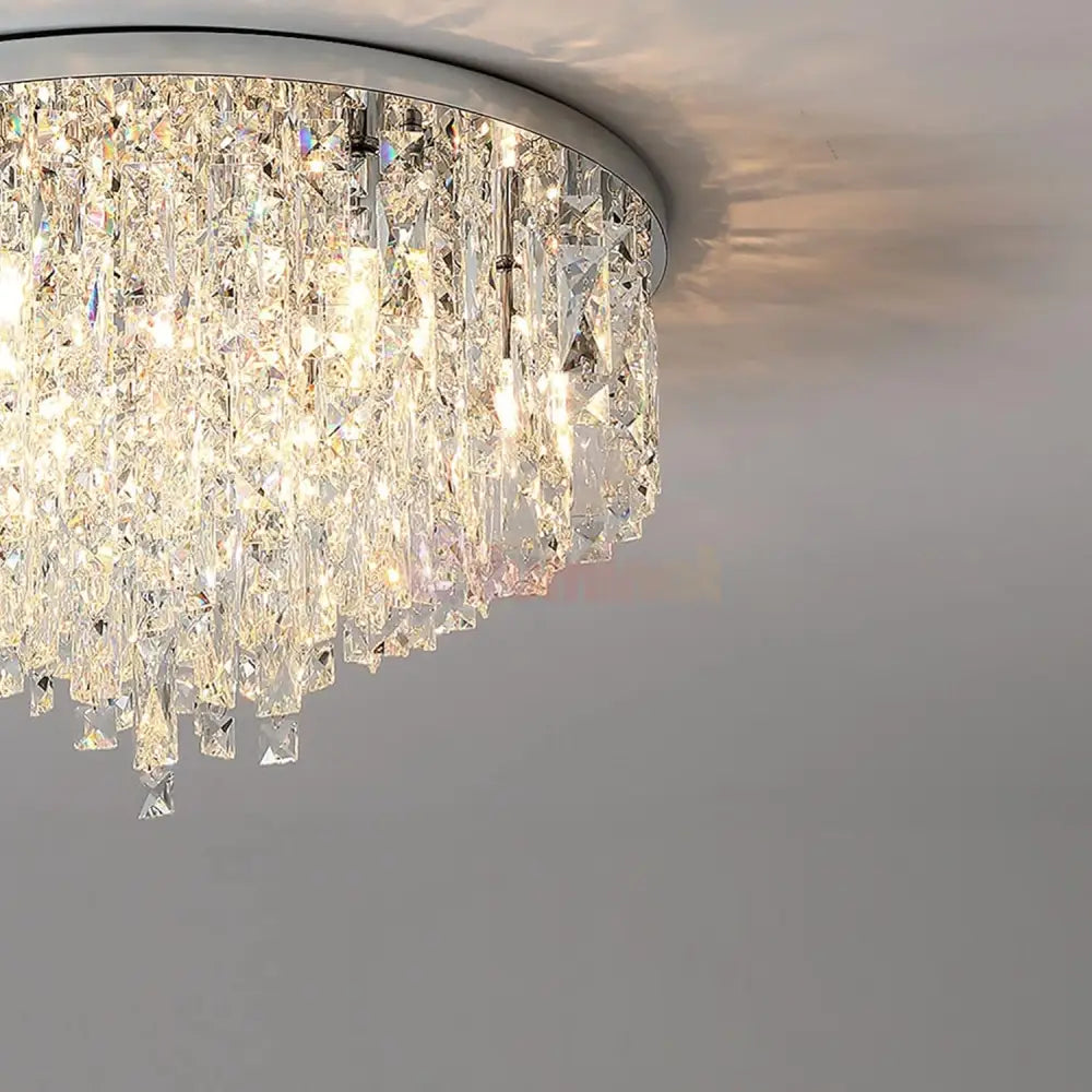 Candelabru Cristal MARY Silver 50cm Telecomanda ARGINTIE / 50CM / CRISTAL Chandeliers