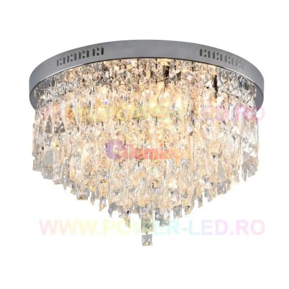 Candelabru Cristal Mary Silver Telecomanda Chandeliers