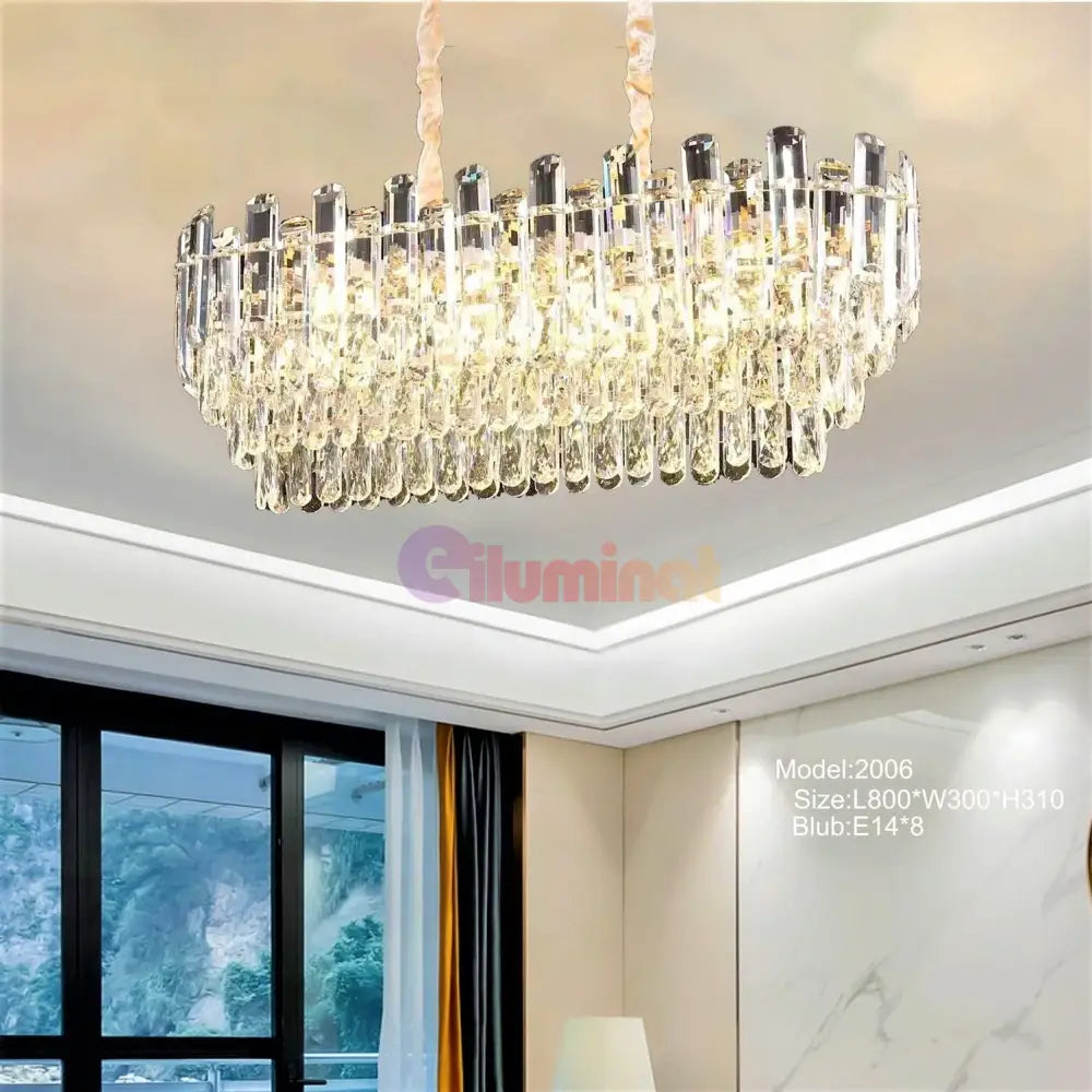 Candelabru Cristal May Gold 800X300Mm Chandeliers Crystal