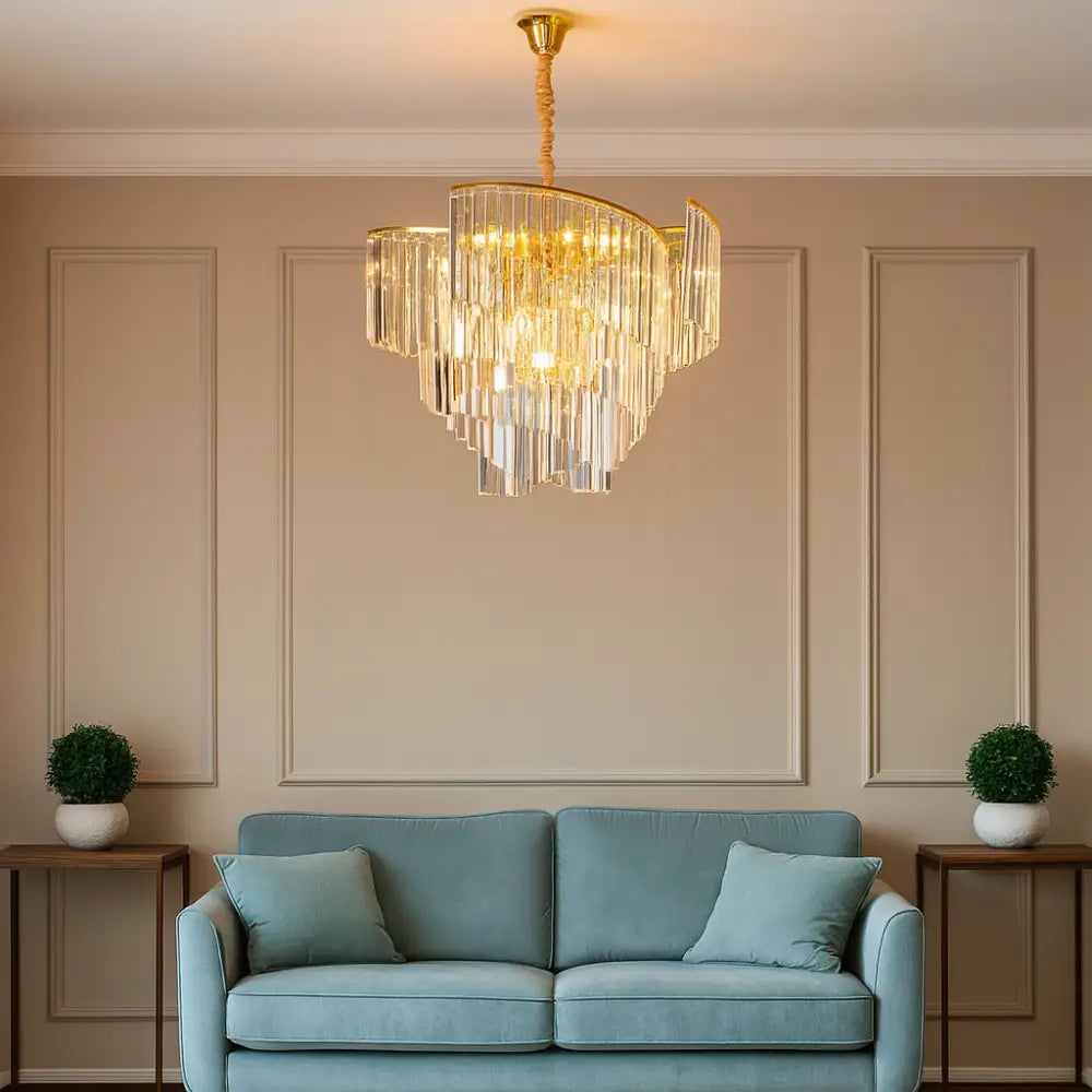 Candelabru Cristal Milano Gold Chandeliers Crystal