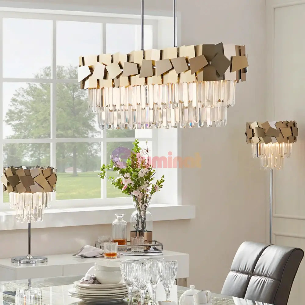 Candelabru Cristal Modern Troy 80X30Cm Chandeliers Crystal