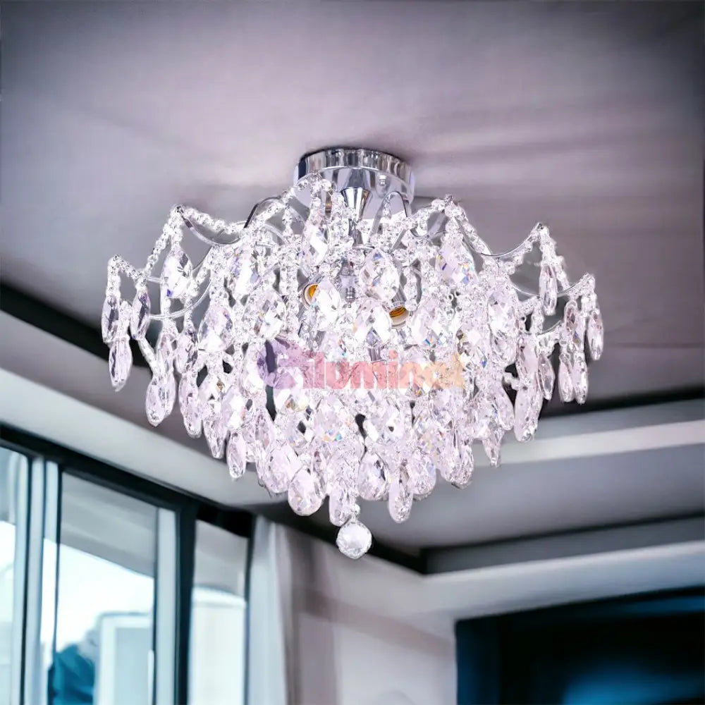 Candelabru Cristal Paris Silver Chandeliers Crystal