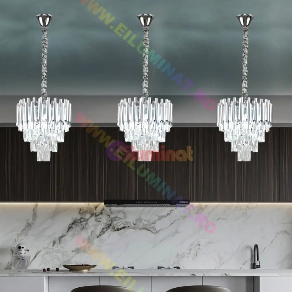 Candelabru Cristal Silver Panther 300Mm Chandeliers Crystal