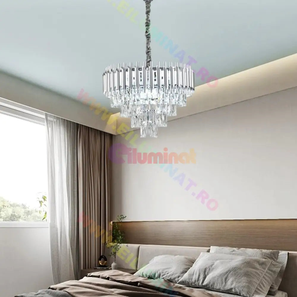 Candelabru Cristal Silver Panther 500Mm Chandeliers Crystal