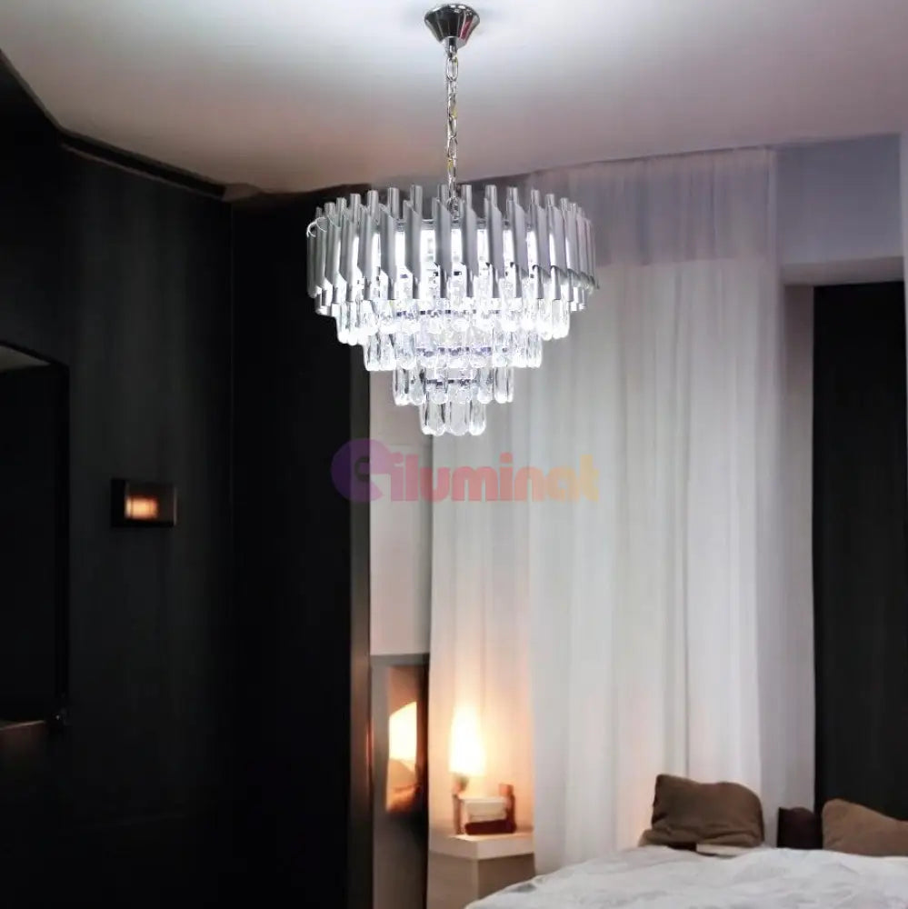 Candelabru Cristal Silver Panther Chandeliers Crystal