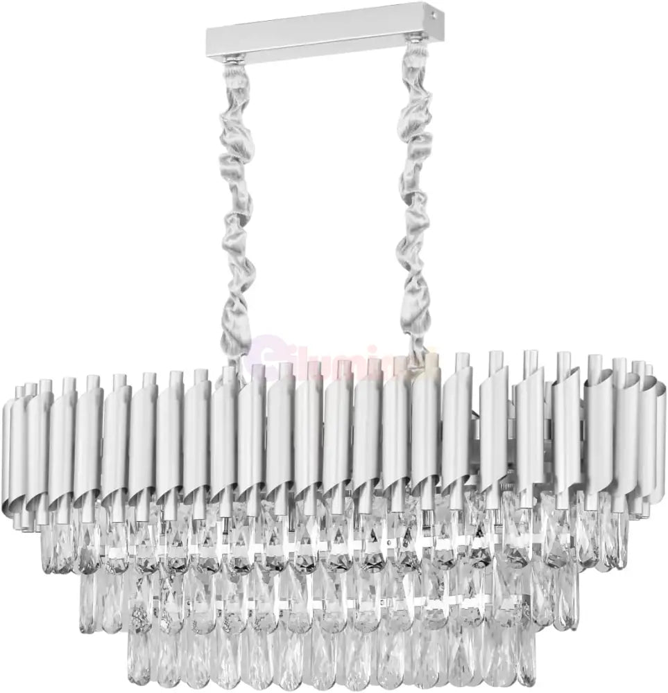 Candelabru Cristal Silver Panther 800X300Mm Chandeliers Crystal
