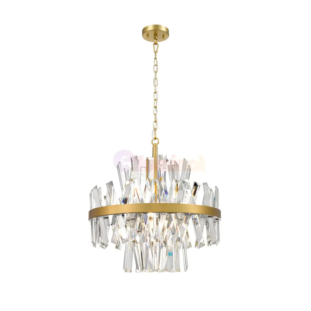 Lustra Suspendata Gold 8xG9 28W CONSTANTINOPOLE AURIE / CRISTAL / 50CM Chandeliers Crystal