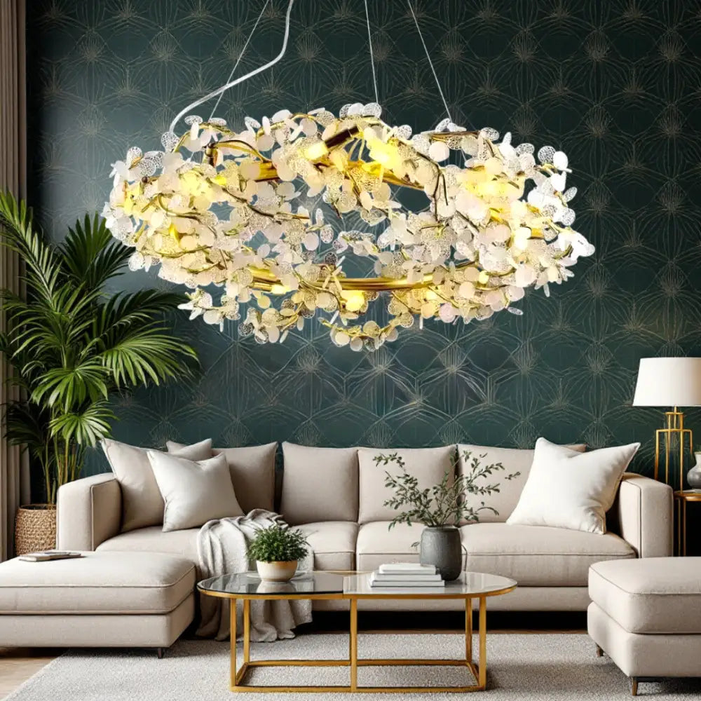 Candelabru LED Cristal Fleur Chandeliers Crystal