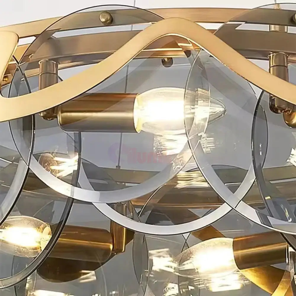 Candelabru HARA Gold 8xE14 Ø60CM Chandeliers Crystal