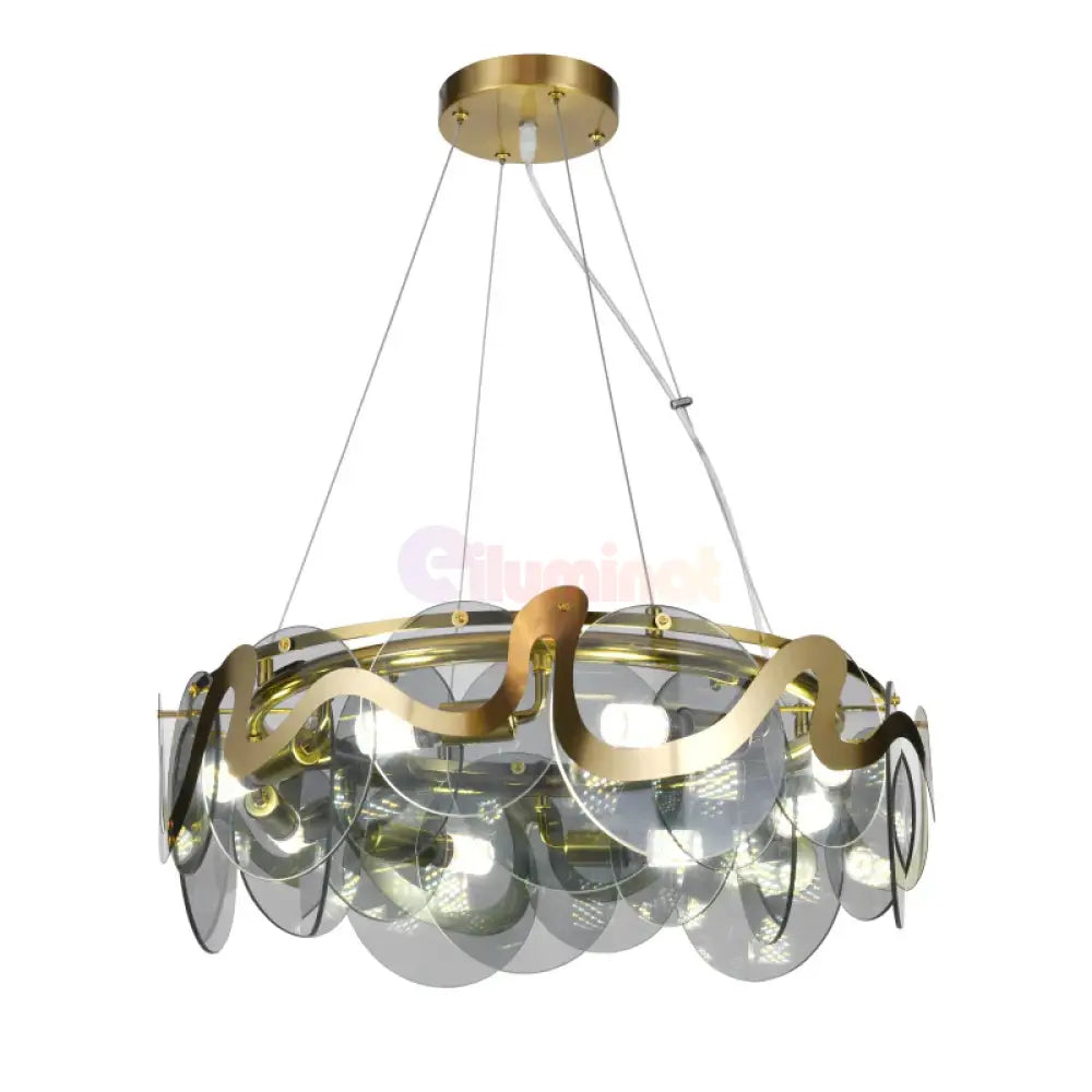 Candelabru HARA Gold 8xE14 Ø60CM Chandeliers Crystal