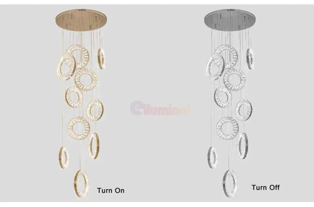 Candelabru Led 140W Cristal Royal Rain Telecomanda Chandeliers Crystal
