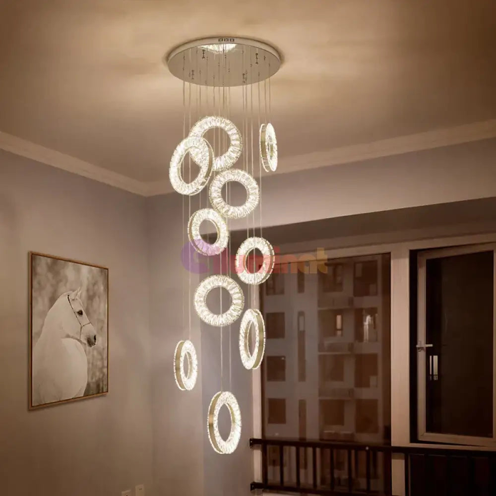 Candelabru Led 140W Cristal Royal Rain Telecomanda Chandeliers Crystal