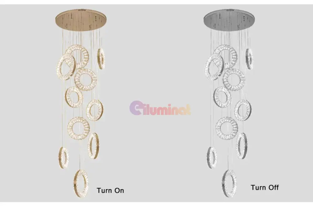 Candelabru Led 140W Cristal Royal Rain Telecomanda Chandeliers Crystal