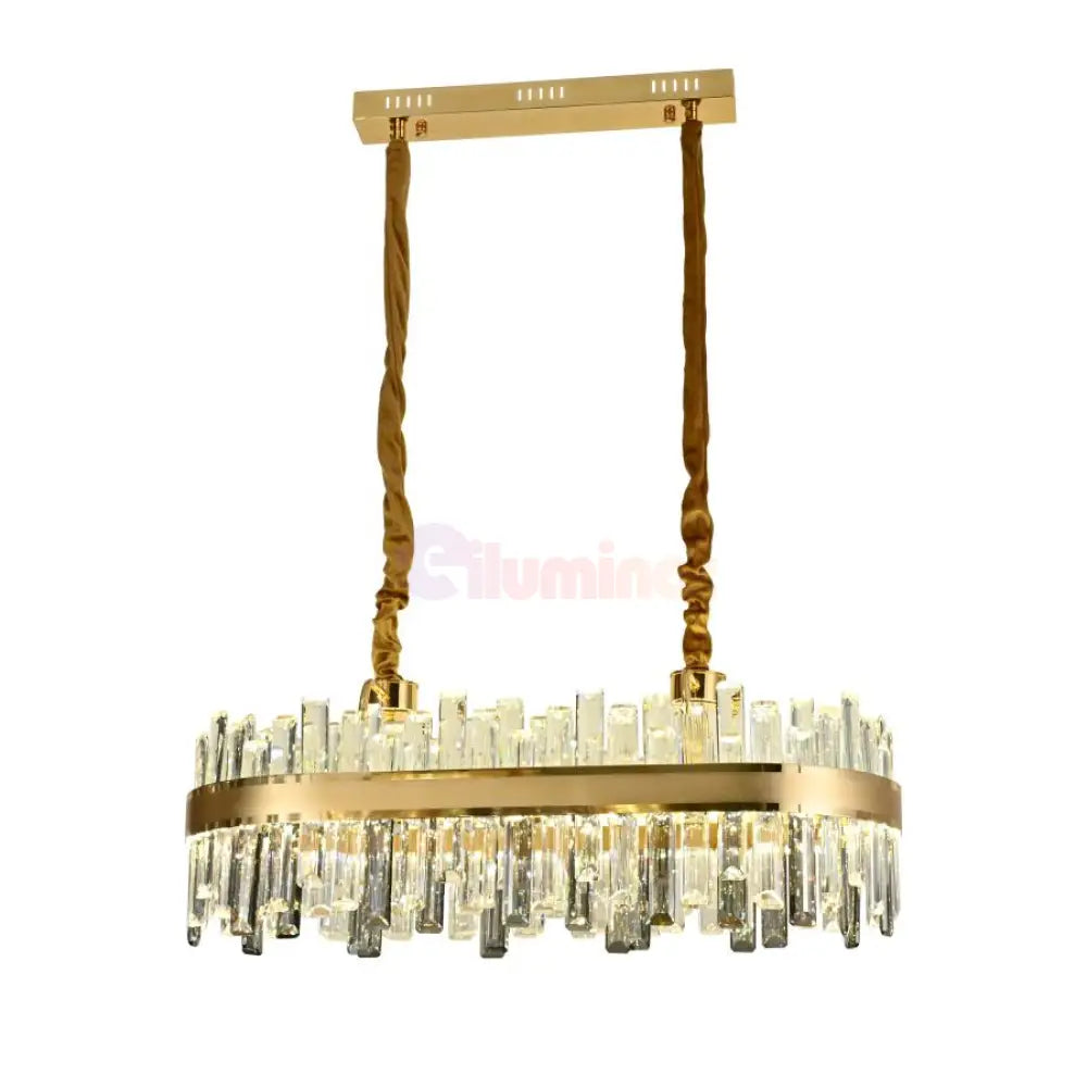 Candelabru Led 200W Cristal Milan 800X350Mm Telecomanda