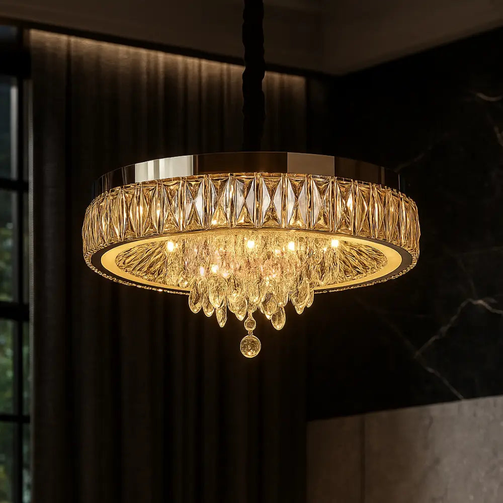 Candelabru LED Axon Cristal 40cm SIlver 80W ARGINTIE / CRISTAL Chandeliers Crystal