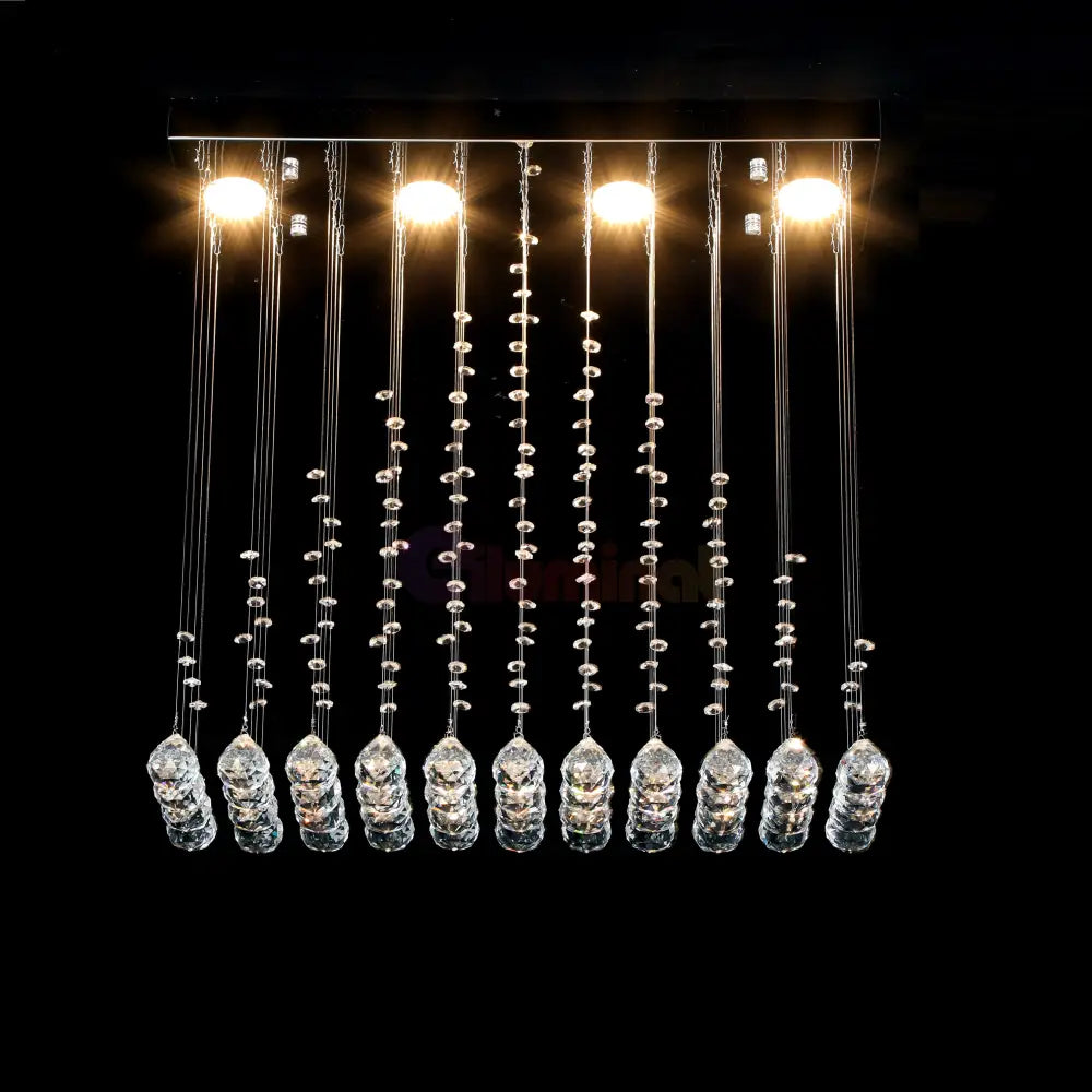Candelabru LED Cristal Torra 4x5W Silver Echivalent 200W ARGINTIE / CRISTAL Chandeliers Crystal