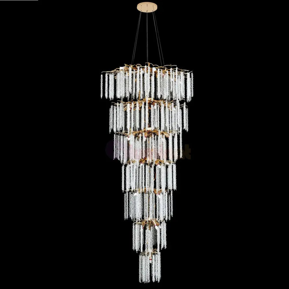 Candelabru LUXURY Golden Willow Gigant 300CM AURIE / 300CM / LUXURY Chandeliers Crystal