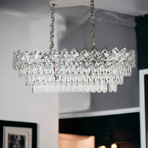 Candelabru Malli Silver Oval 75X35CM Resigilat R2