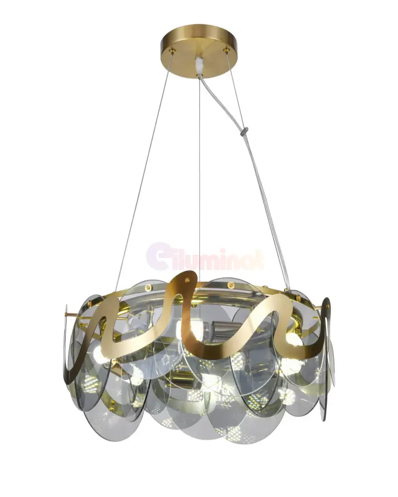 Candelabru Mini HARA Gold 6xE14 Ø50CM Chandeliers Crystal