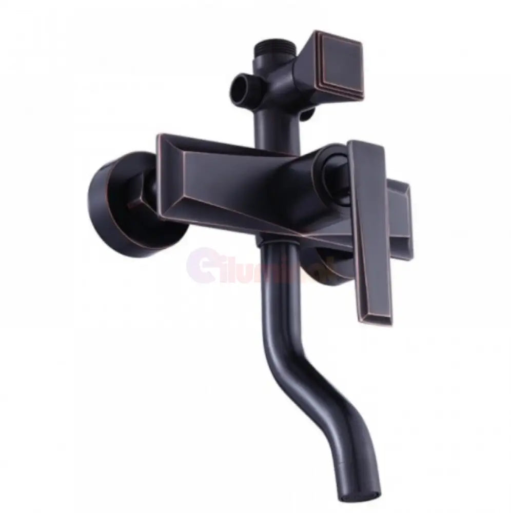 Coloana de Dus Negru Antichizat 3 Functii din Alama Sanitara