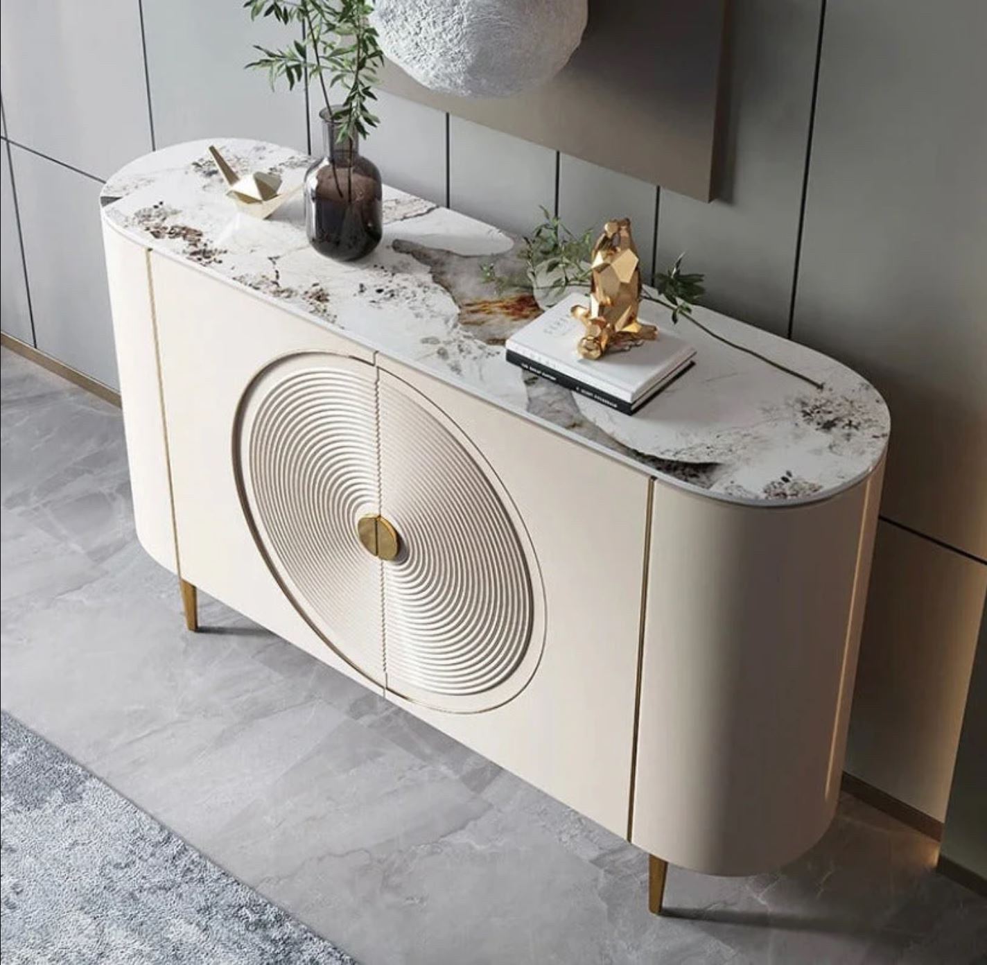 Comoda Cu 2 Usi Luxury Line Suprem Blat Din Marmura Furniture