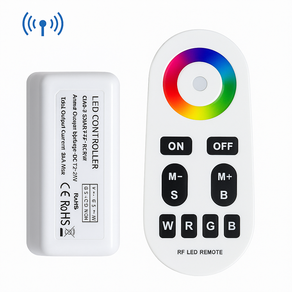 Controller RGBW SMART 10A 12V cu Telecomanda RF CONTROLLER RGBW 12V Lighting