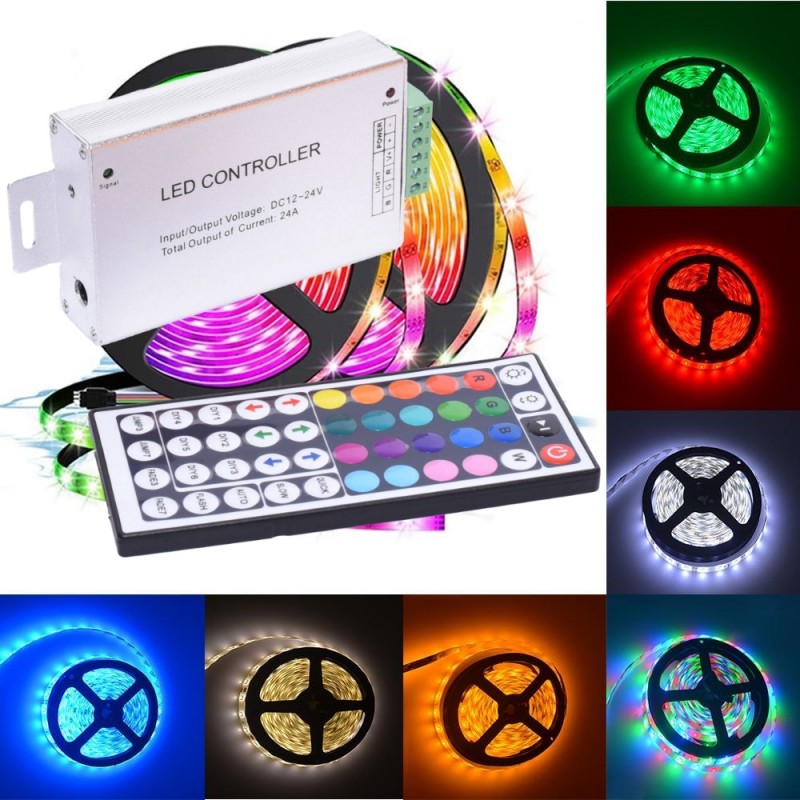 Controller Rgb 12-24V 24A Telecomanda 44 Taste Ir Lighting