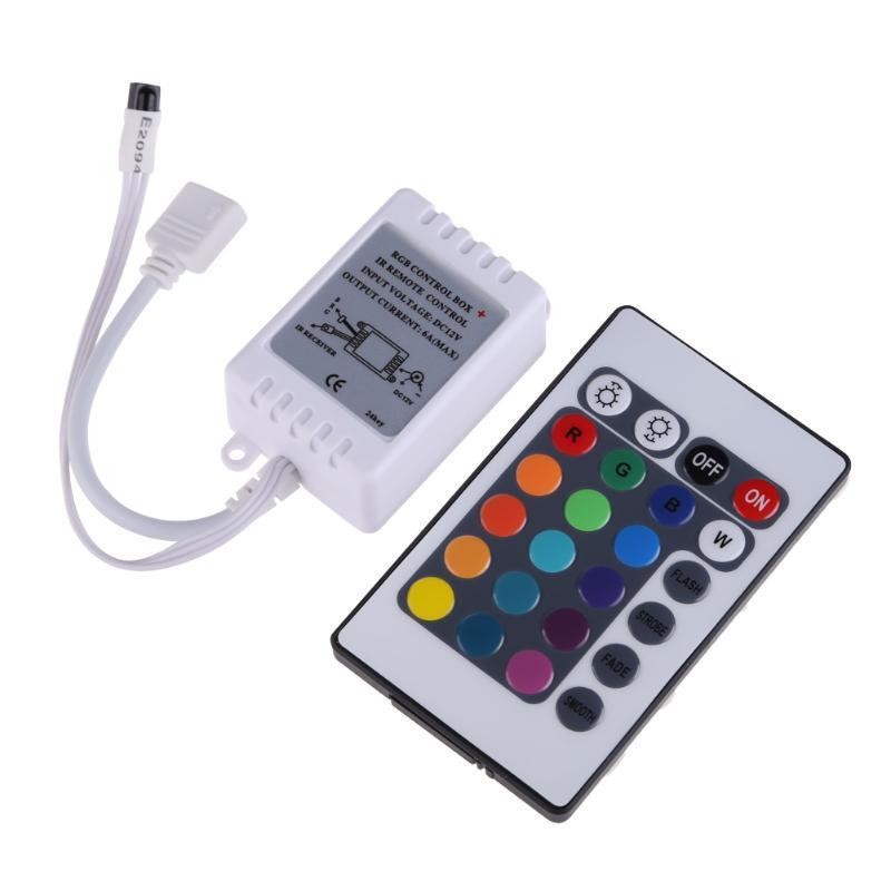 Controller Rgb 6A 12V Telecomanda 24 Taste Ir Lighting