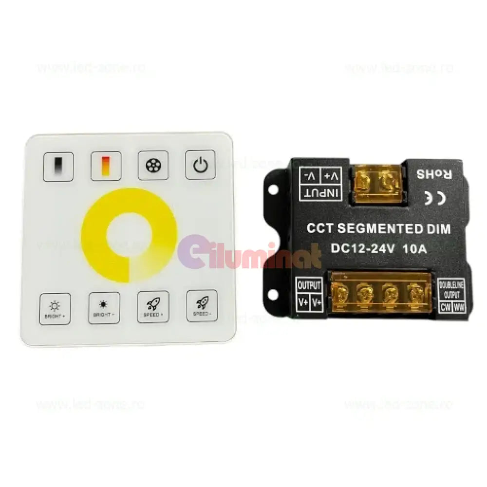 Controller Banda LED 10A 12 24V CCT 3 Functii lumina Telecomanda RF CONTROLLER CCT 12V 24V Lighting